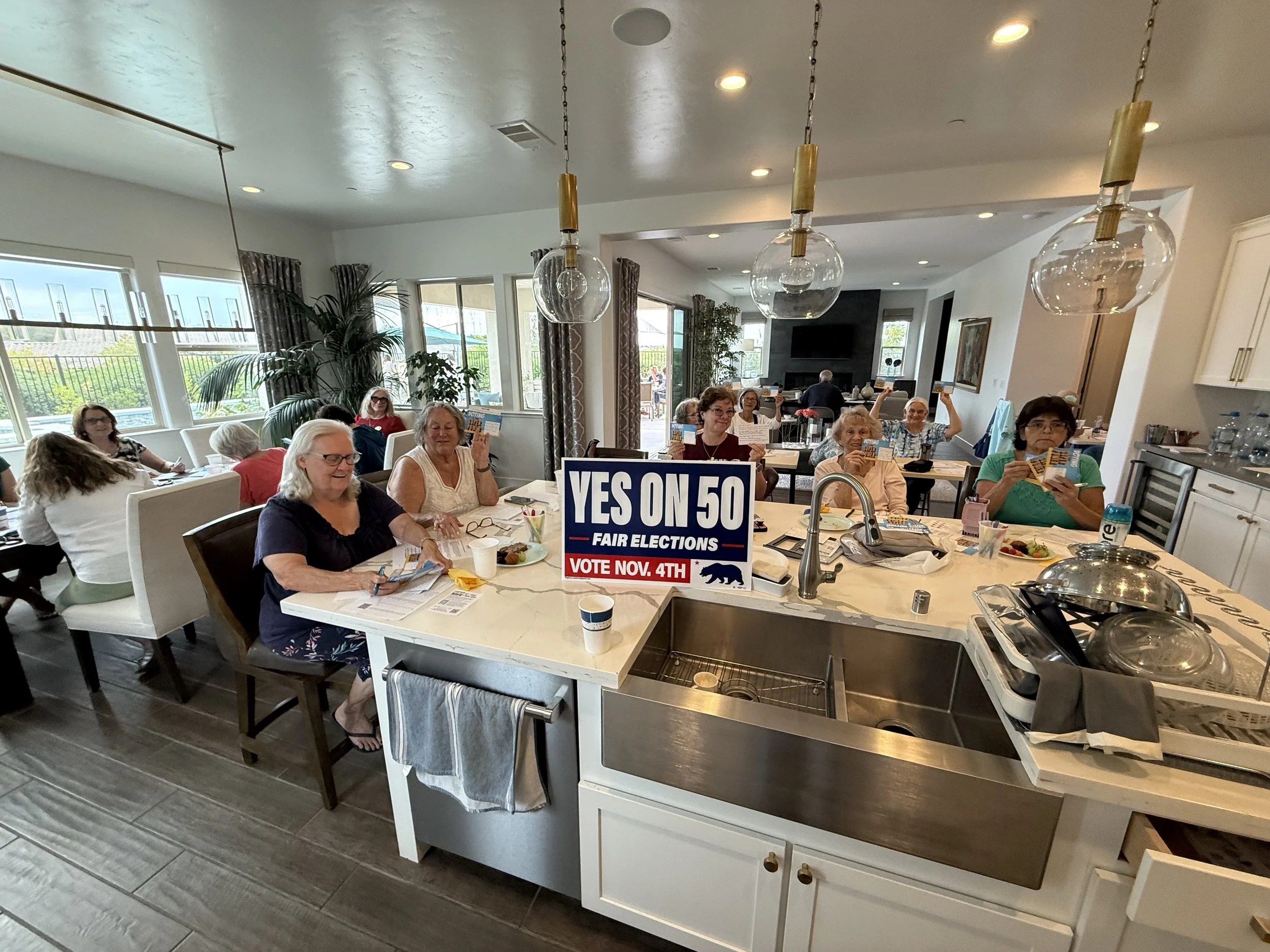 post carding for YES on 50