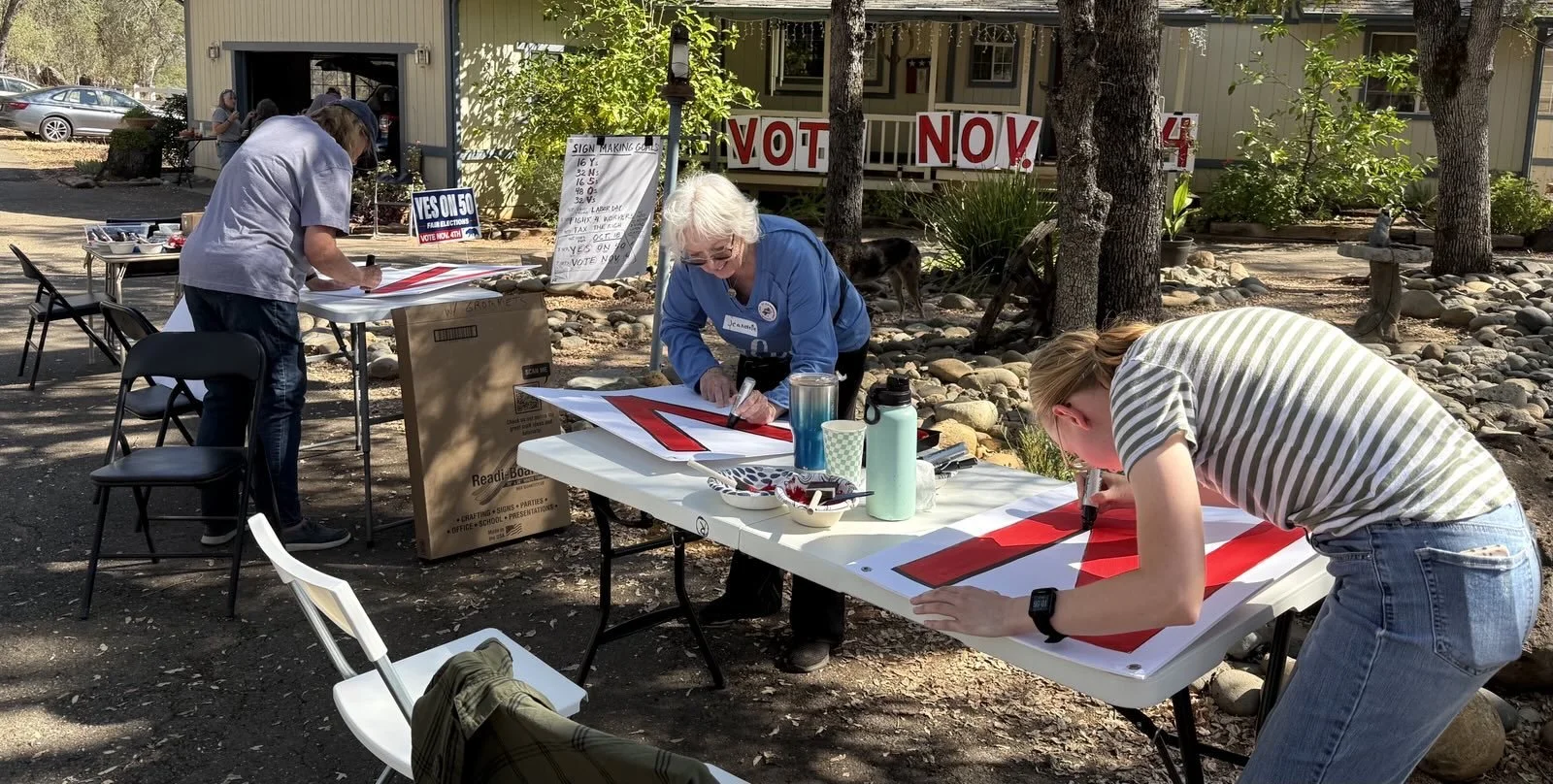 NO Kings 2 & YES ON 50 Sign Making Event September 27, 2025 20
